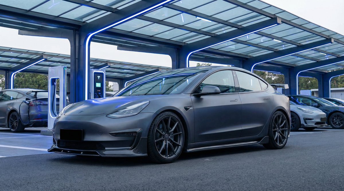 黄色仓库视频：特斯拉Model 3改装